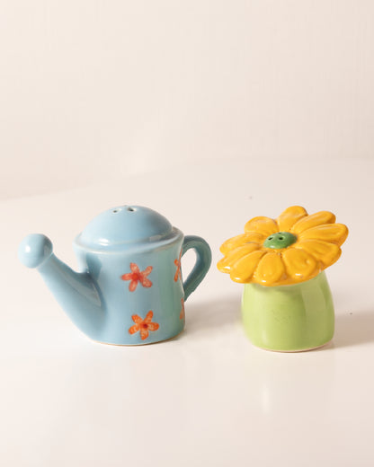 Mahi- Salt and Pepper Shakers (Flower and Watering Can)
